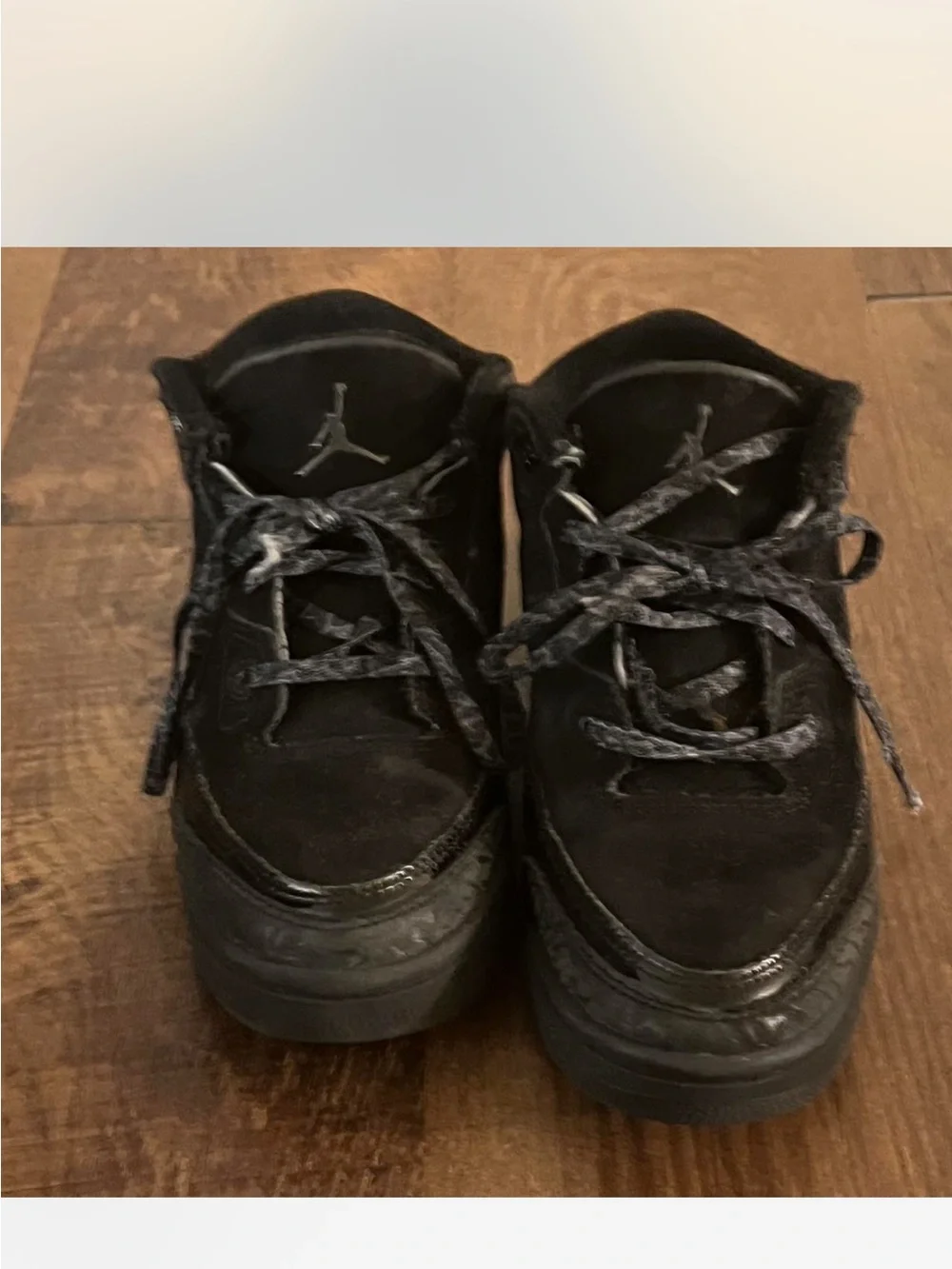 Jordan 3 all black size 1.5Y